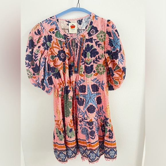 Farm Rio Seashell Minidress, size small - Picture 4 of 7